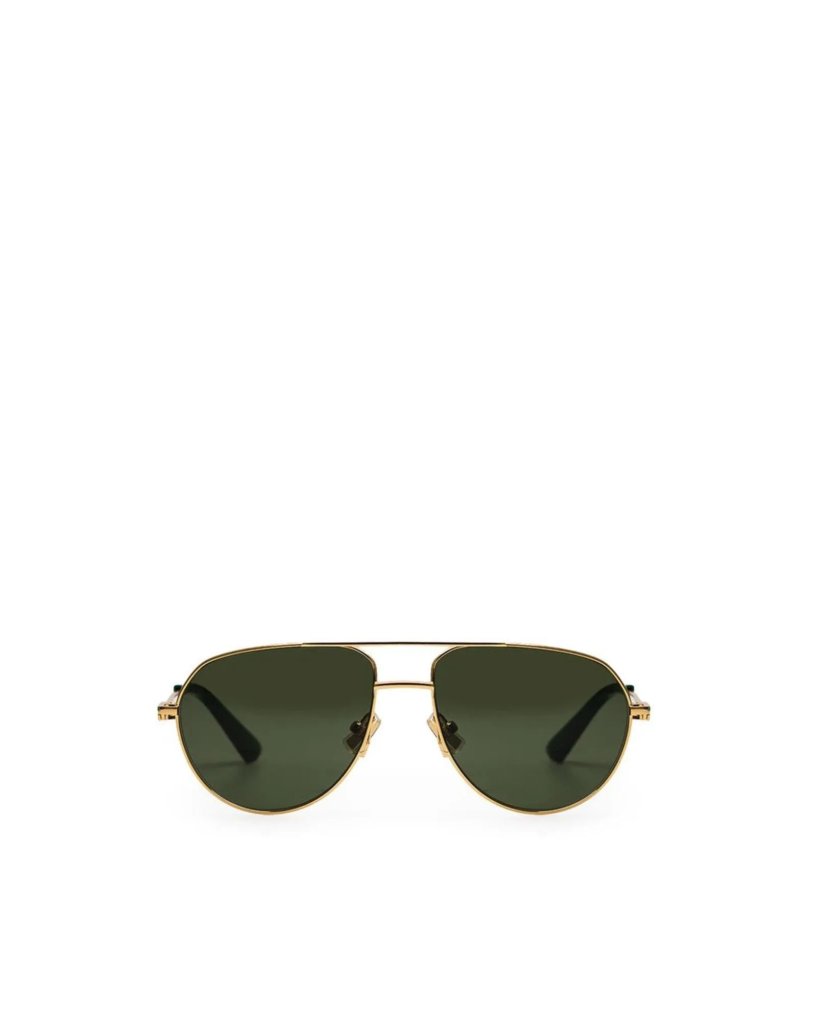 Bottega Veneta  Aviator Sunglasses - Gold     Gold Metal Aviator Sunglasses    Luxury Aviator Sunglasses -