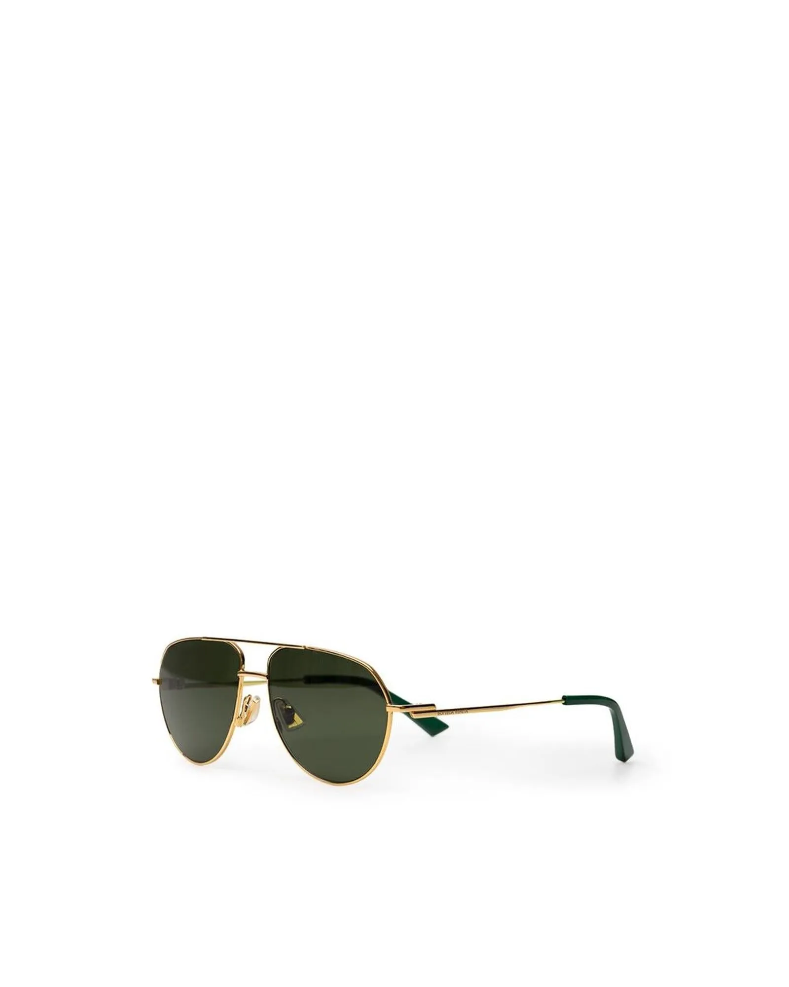 Bottega Veneta  Aviator Sunglasses - Gold     Gold Metal Aviator Sunglasses    Luxury Aviator Sunglasses -