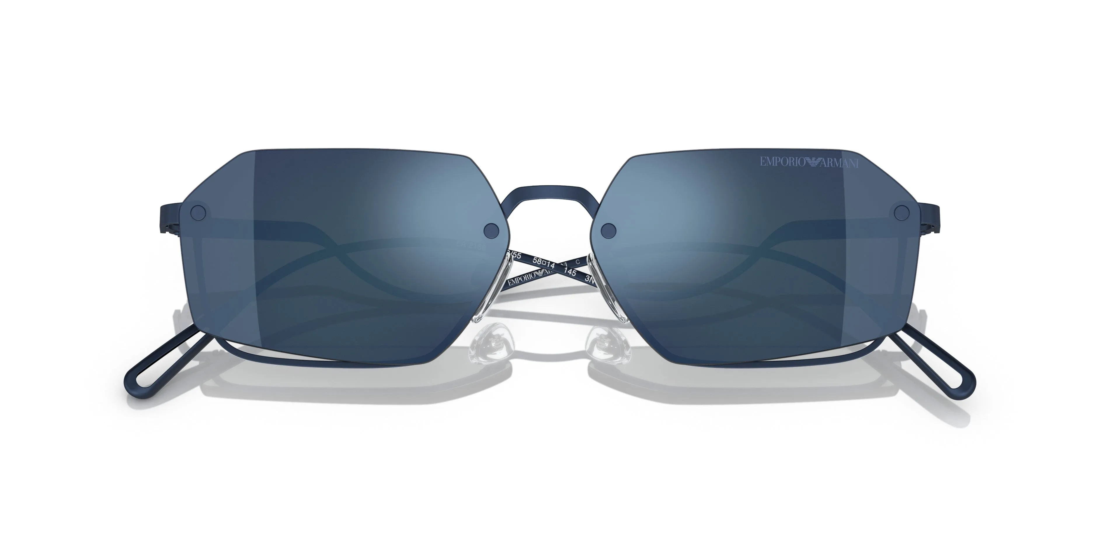 Emporio Armani 0EA2136 301855 Matte blue Rectangle Sunglasses
