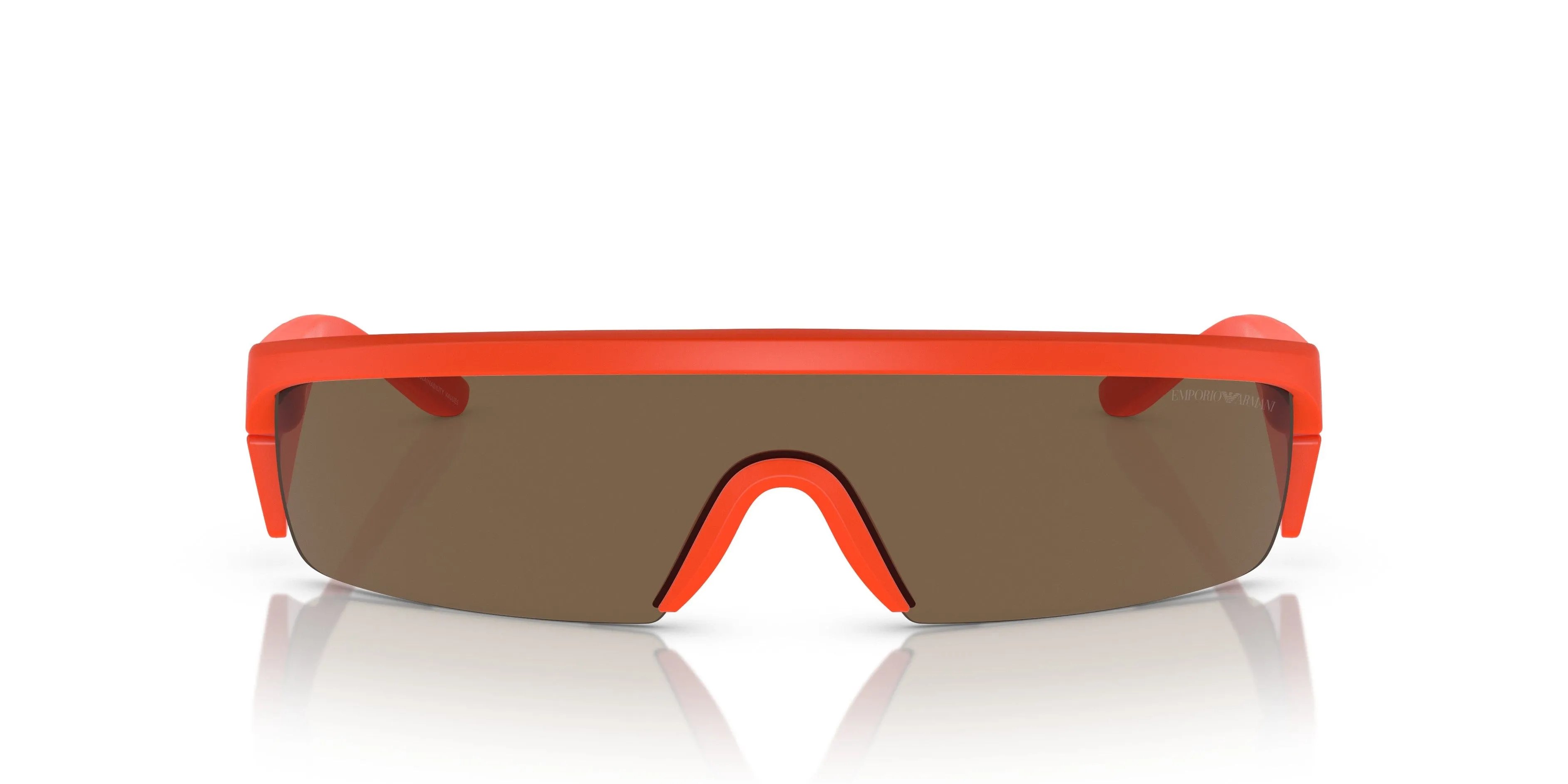 Emporio Armani 0EA4204U 601473 Matte orange Rectangle Sunglasses