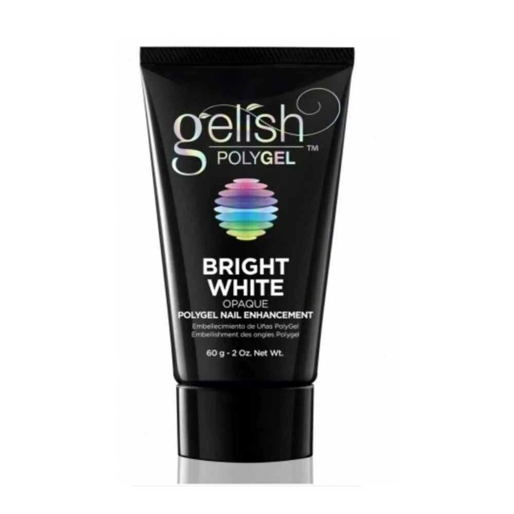 Gelish Polygel Opaque Nail Enhancement Bright White 60g