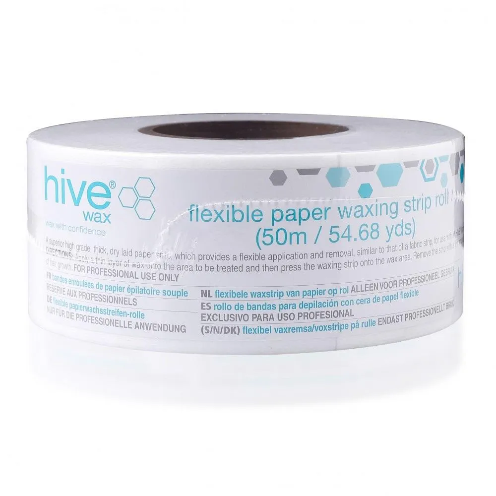 Hive Flexible Paper Waxing Strip Roll 50m