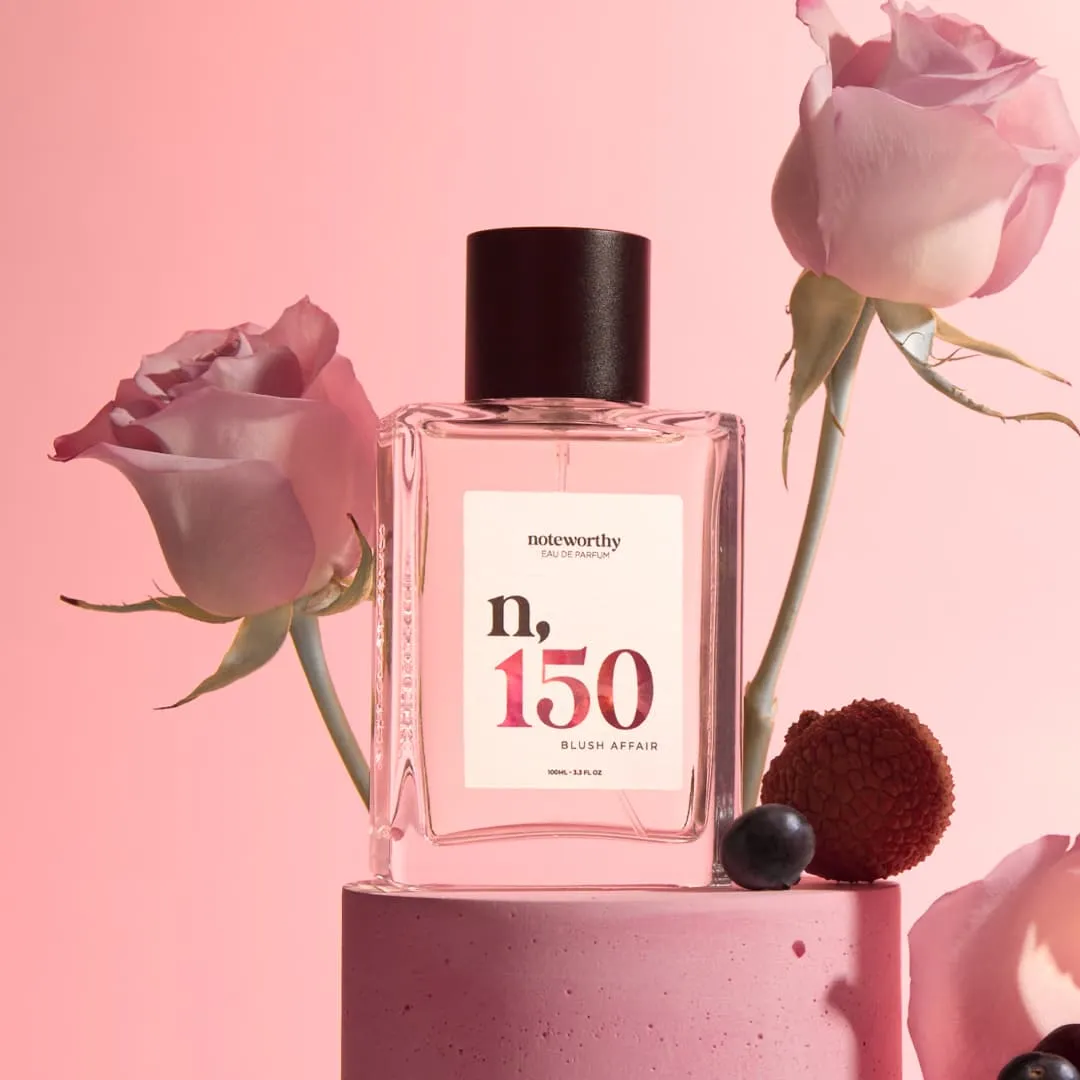 Noteworthy n,150 Eau De Parfum | Blush Affair | Lychee Rose Creme De Cassis