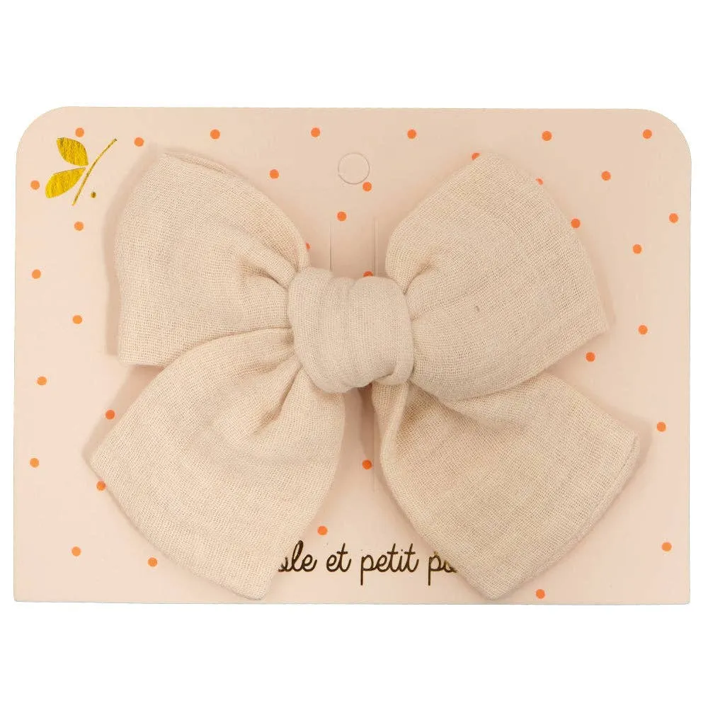 Princess Large Knot Clip - Double Gaze Sand