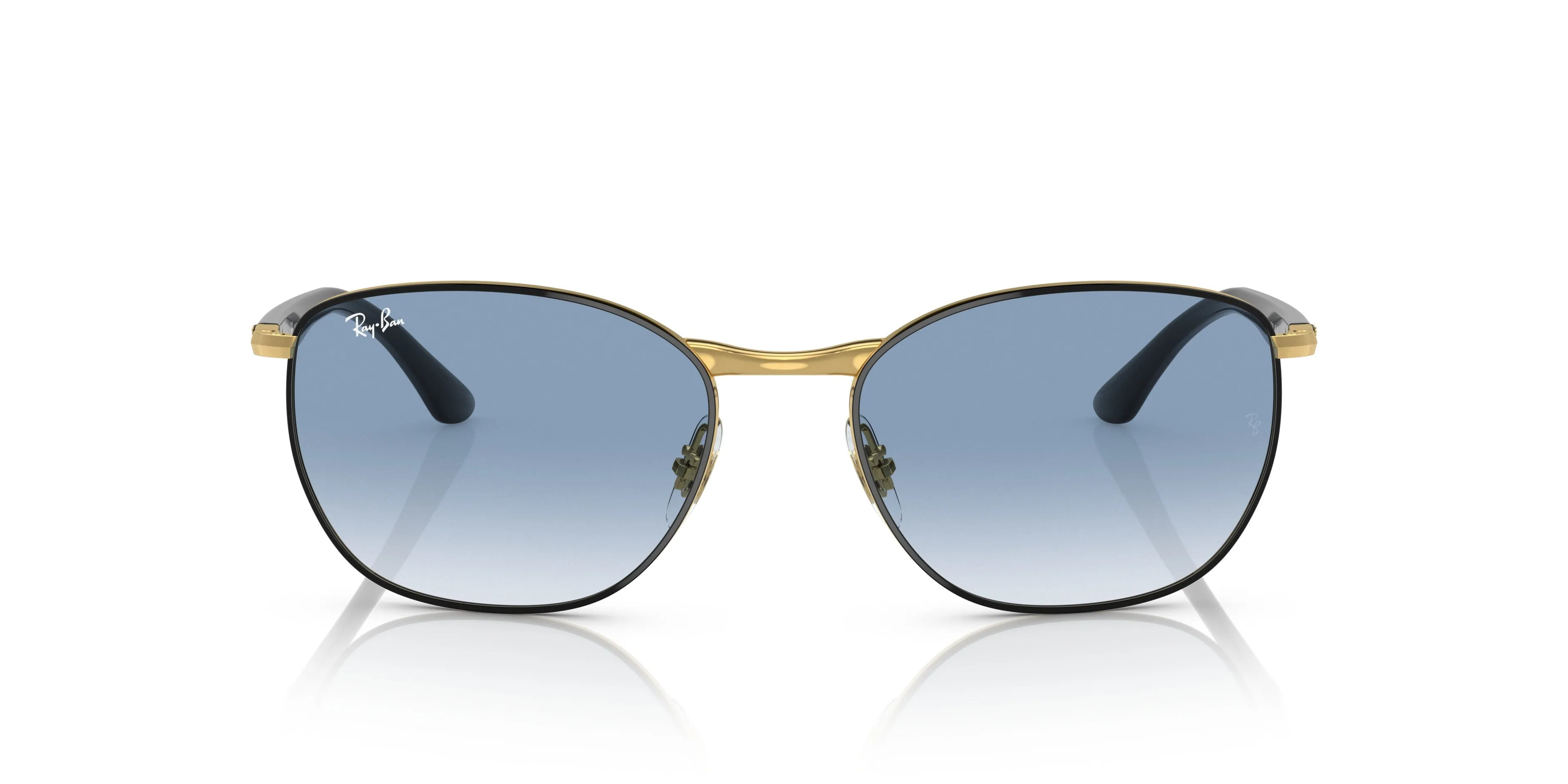 Ray-Ban 0RB3702 90003F Oval  
Black on gold Sunglasses