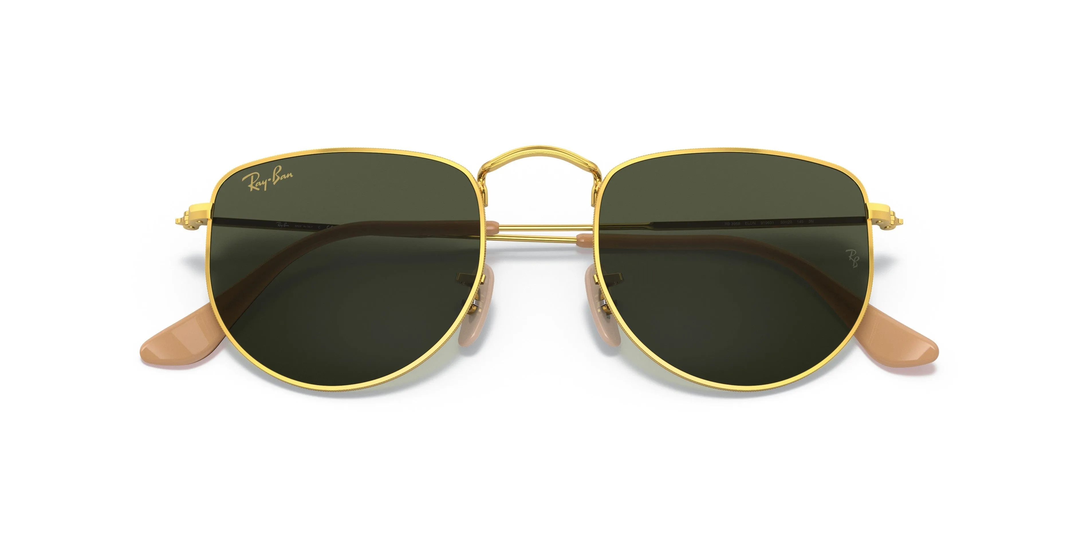 Ray-Ban 0RB3958 919631 Elon Square Gold Sunglasses