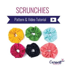 Scrunchies - Beginner Sewing Pattern & Video Tutorial