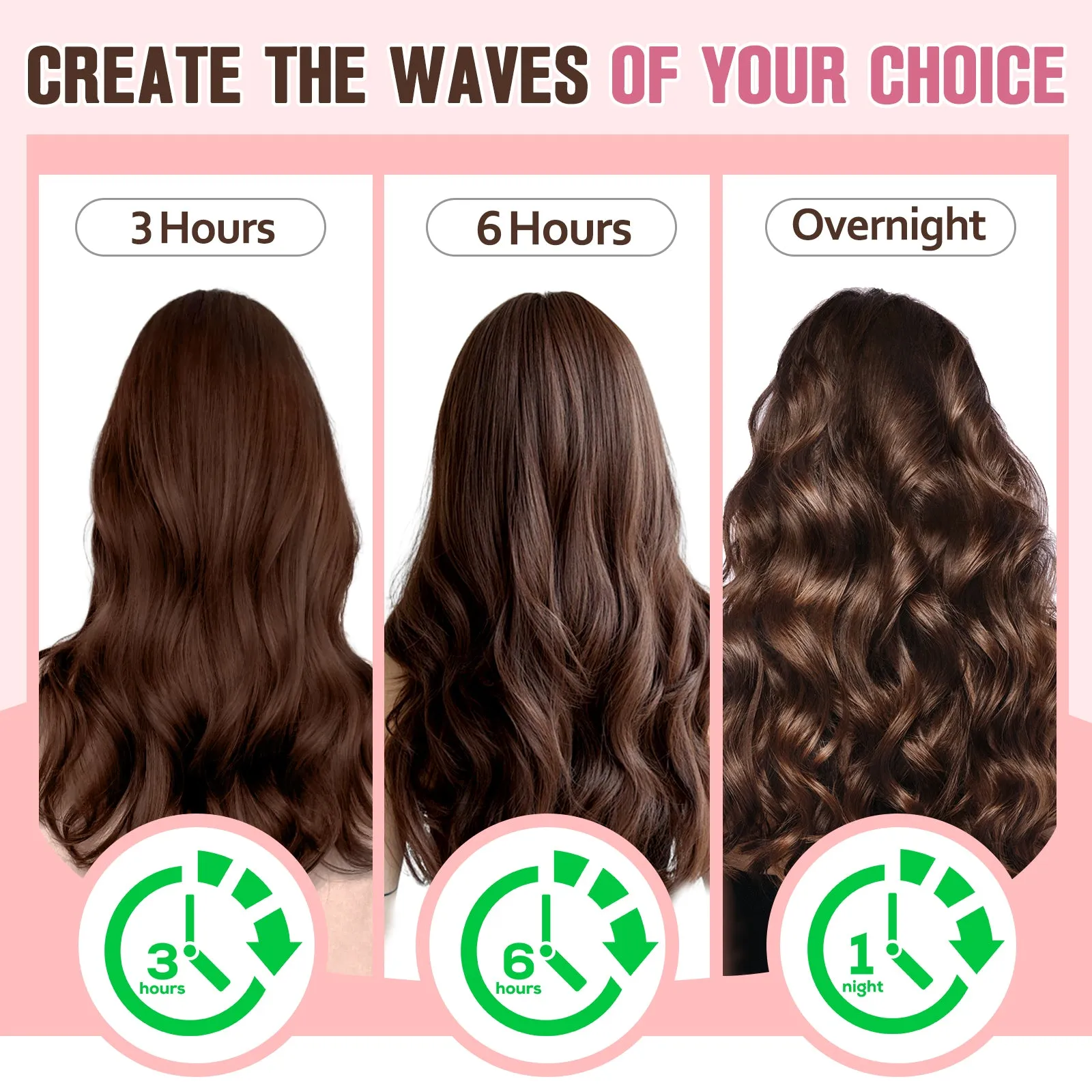 Tivlon Velvet Fabric Heatless Curling Set-Flexi Rods with Hook-Heatless Curling Rod Headband for All Hair Types- Comfortable & Heatless